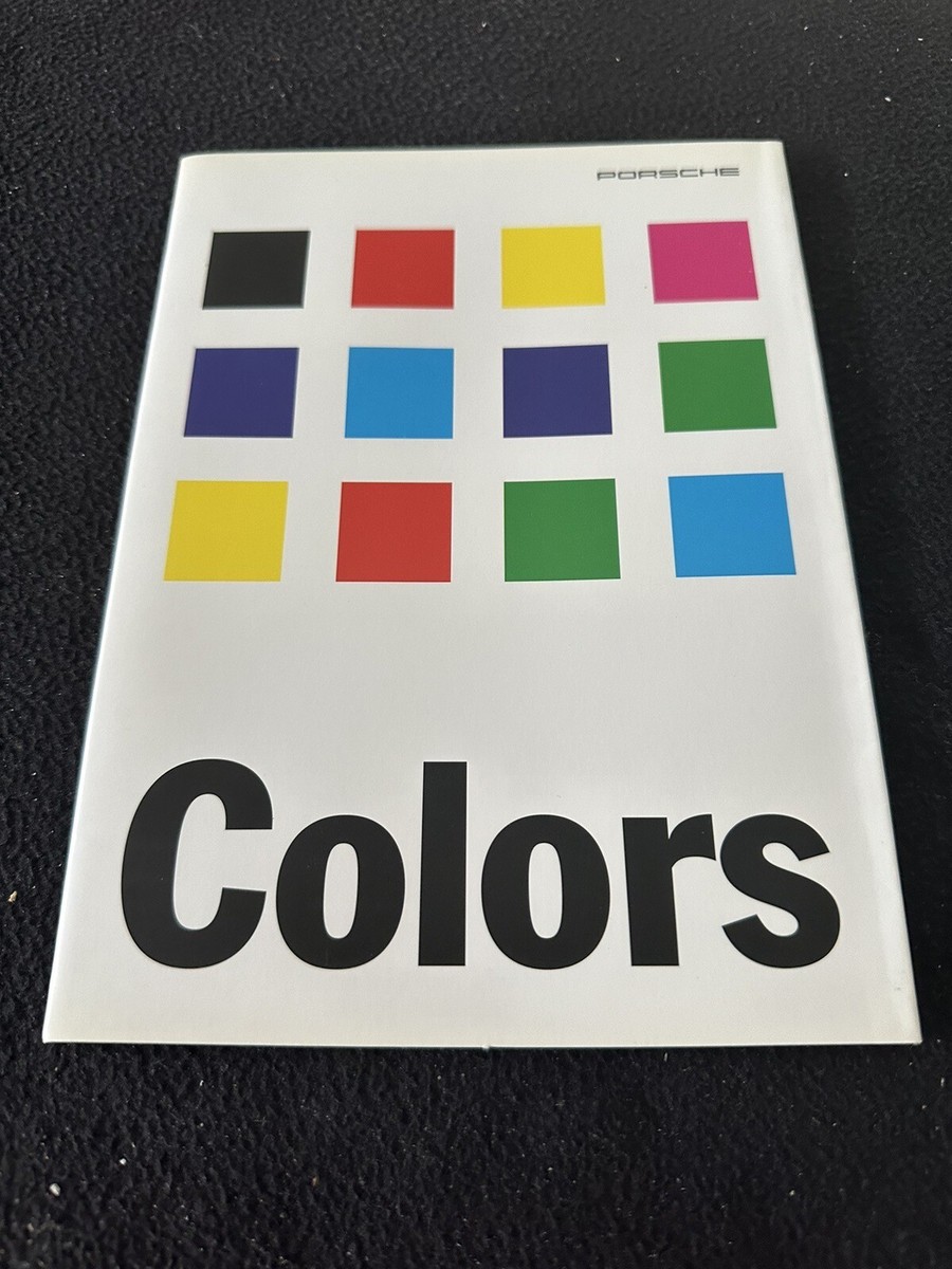 1996 Porsche COLOR Chart US Brochure 911 Carrera C4S 993 Turbo