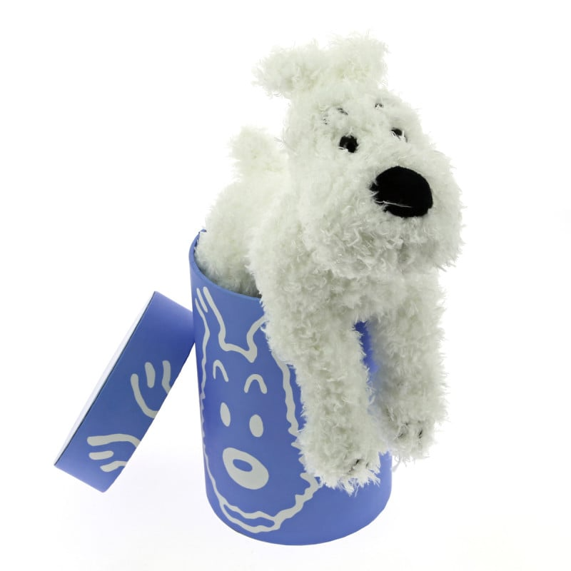 HERGE TINTIN MILOU SNOWY Plush Doll Fluffy Toy 20cm Authentic