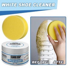 White Shoe Cleaning Cream Shoes Whitening Stain Removers Z5 Clean Hot Cream J39C