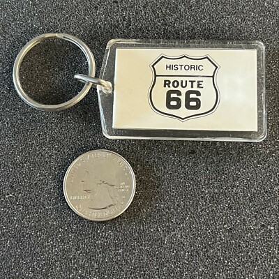 Historic Route 66 Get Your Kicks On Souvenir Travel Keychain Key Ring #42733