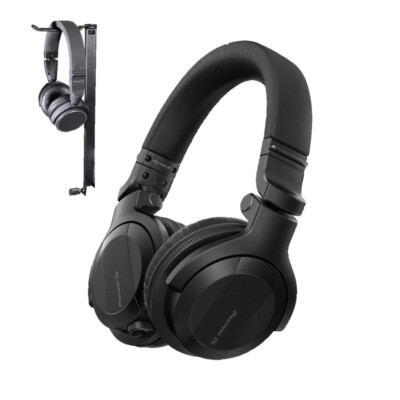 Pioneer DJ HDJ-CUE1BT Black BT Headphones + Headphone Pole Stand