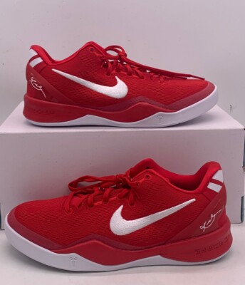 Nike Kobe 8 University Red Basketball Sneakers FN0266-601 Size 6Y