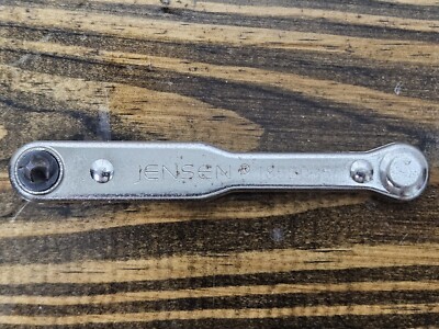 Jensen Tools Ratchet Offset Screwdriver w Flat/Slotted & Phillips Blades Working