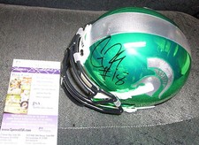 CONNOR COOK MICHIGAN STATE MSU SPARTANS SIGNED MINI HELMET JSA COA M28146