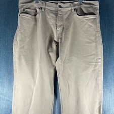 Banana Republic Men's Pants 36 X 34 Cotton Beige Stretch Slim Fit The Traveler