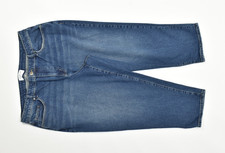 Lane Bryant Mid-Rise Boyfriend Capri Denim Jeans Size 18 Blue Stretch Crop