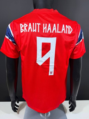 Norway Home Haaland #9 Fan Version Soccer Jersey Football Shirt 2026 Red