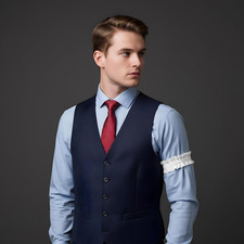 2 PCS White Arm Band Garter, Sleeve Garters, Arm Garters for Men White Vintag...