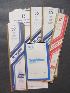 Showgard strip mounts all open 6v assorted sizes clear & black