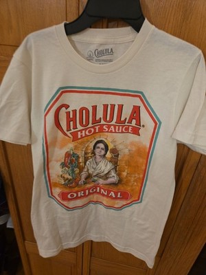 Cholula T-shirt Size-small -White Graphic Print Hot Sauce Original T-Shirt