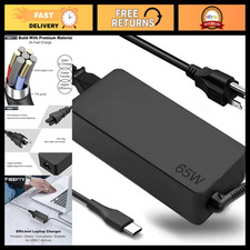 65W USB C Laptop Charger for Lenovo ThinkPad Yoga Chromebook, ADLX65YDC2A Replac