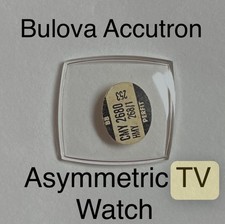 Rare NOS Vintage 1960s Bulova Accutron Asymmetric TV Watch Glass Watch Crystal