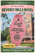 Pink Beverly Hills Hotel Keytag