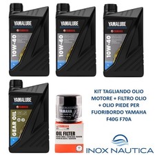 KIT TAGLIANDO OLIO ORIGINALE YAMAHA F40G F70A MOTORE FUORIBORDO FILTRO OLIO