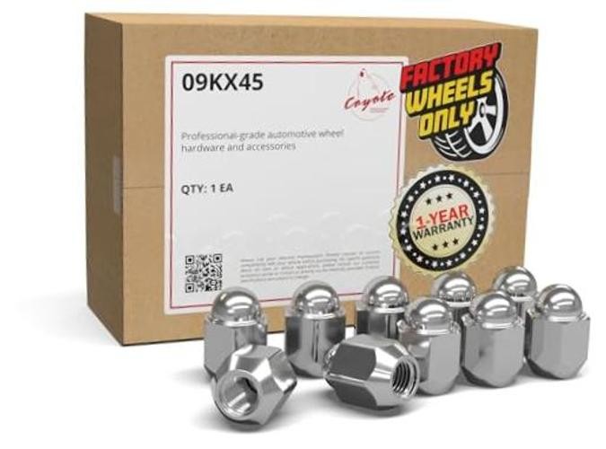 pcs M12x1.5 12x1.5 Thread OEM Style Lug Nuts 1.2" Long Chrome 13/16" 21mm 10