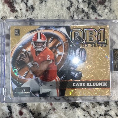 Wild Card 2020 On the Clock Cade Klubnik OCW-GD-CK Gold 1/1 Football Card