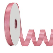 Dusty Pink Double Faced Satin Ribbon 5/8 Inch x 100 Yards For Floral Bow