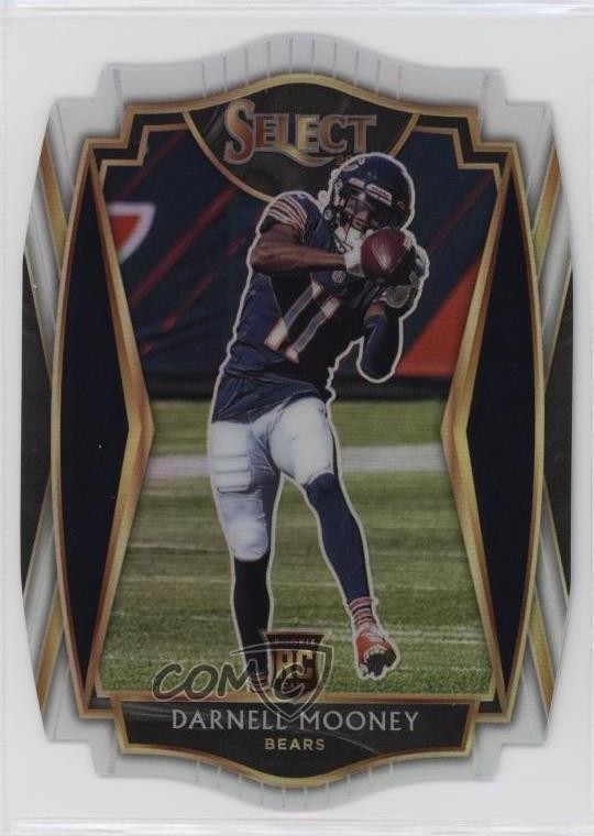 2020 Panini Select Premier Level White Prizm Die-Cut Darnell Mooney #200 2l4