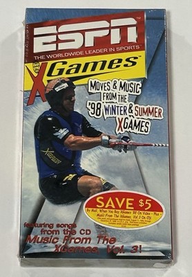 ESPN X Games 98 Sealed VHS Tape Summer & Winter 1998 Movies & Music Tony hawk