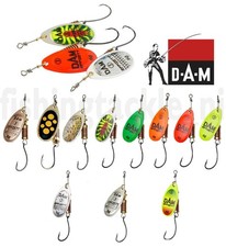 DAM Effzett Single Hook Spinners Trout Perch Standard Fluo Fishing Lure