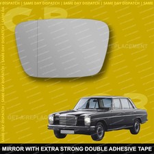 For Mercedes w114 w115 wing mirror glass 68-74 Left side with Wide Angle