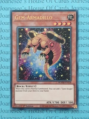 BLMM-DE108 Edelstein-Gürteltier Ultra Rare Yu-Gi-Oh Karte 1. Auflage Neu