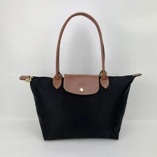 Longchamp Le Pliage Tote bag Recycled canvas Black  size M