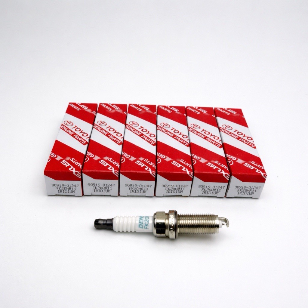 6Pcs OEM Denso Iridium Spark Plugs 90919-01247 FK20HR11 for Sienna Lexus ES350