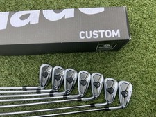 TAYLORMADE QI MAX IRON SET 4-P/W REG FLEX KBS MT R-85 1 INCH LONGER 2 DEGS UP