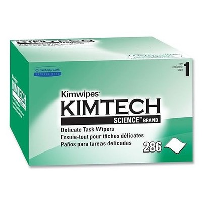 Kimtech Kimwipes Delicate Task Wipers 34120 1-Ply 4.4x8.2'' 286/Box 30 Boxes CASE