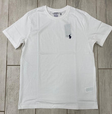 Polo Ralph Lauren Men's Custom Slim Fit  Crewneck T-Shirt Black & White -S-XXL