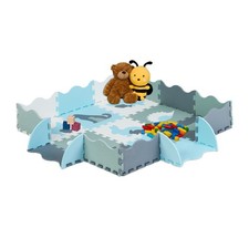 Puzzlematte Krabbelmatte Kindermatte Bodenmatte Babymatte Puzzleteppich Rand