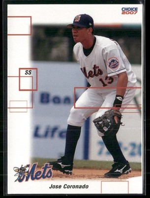 Jose Coronado 2007 Binghamton Mets Team Set Card