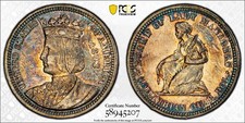 1893 Isabella Commemorative 25C Quarter, Unc Details Cleaned