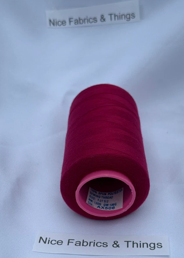 50 Spools - Red AX506 Multi Purpose Sewing Thread - Image 3 of 3