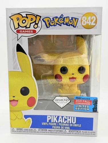 Funko Pop Pokemon Pikachu Fall Convention limited Edition Diamond collection 842