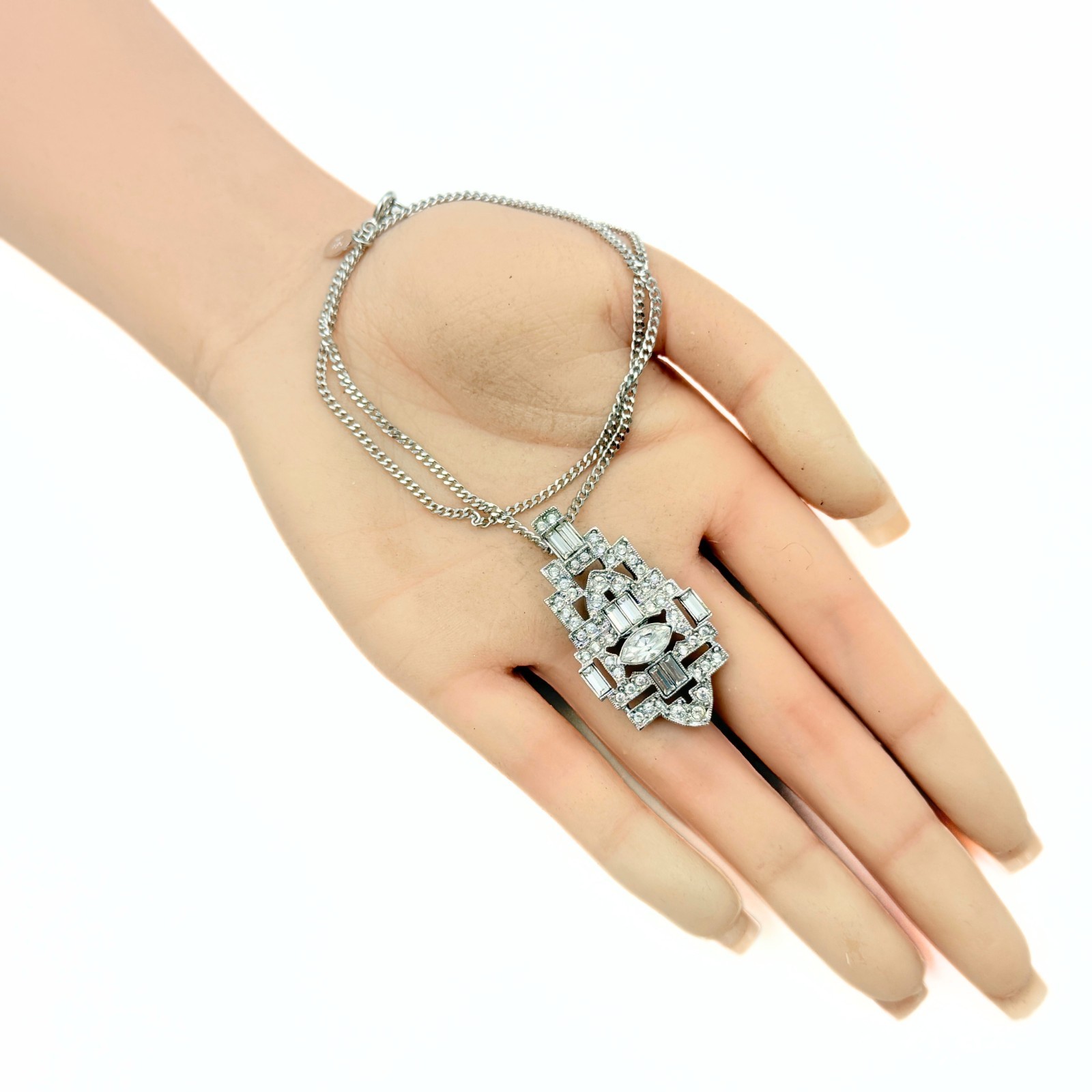 Kenneth Jay Lane Designer Signed Art Deco Style C… - image 9