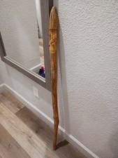4 Ft. Carved Folk Art Walking Stick