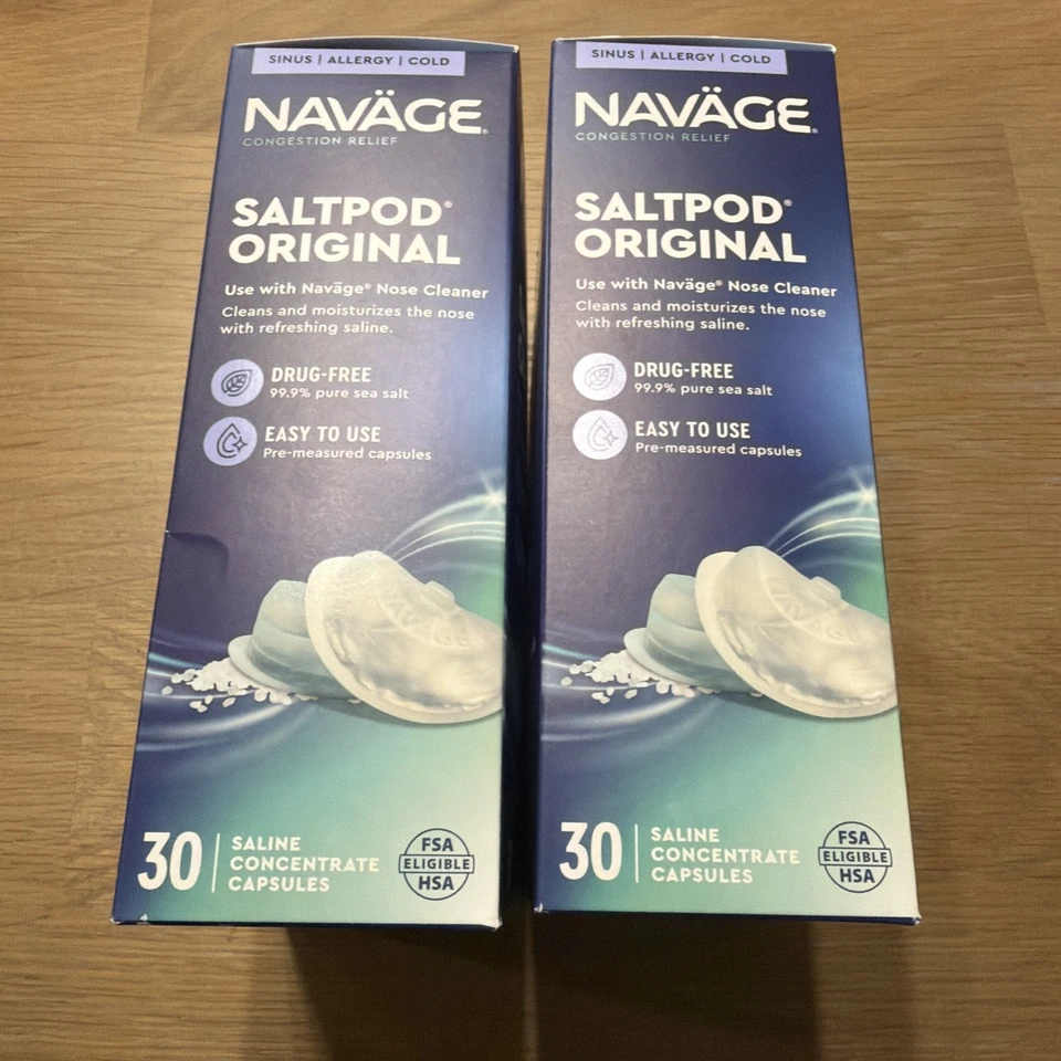 ✳️ Cápsulas de sal originales del sistema nasal de navegación 60 cápsulas nuevas selladas ✳️ Foto 3 de 4