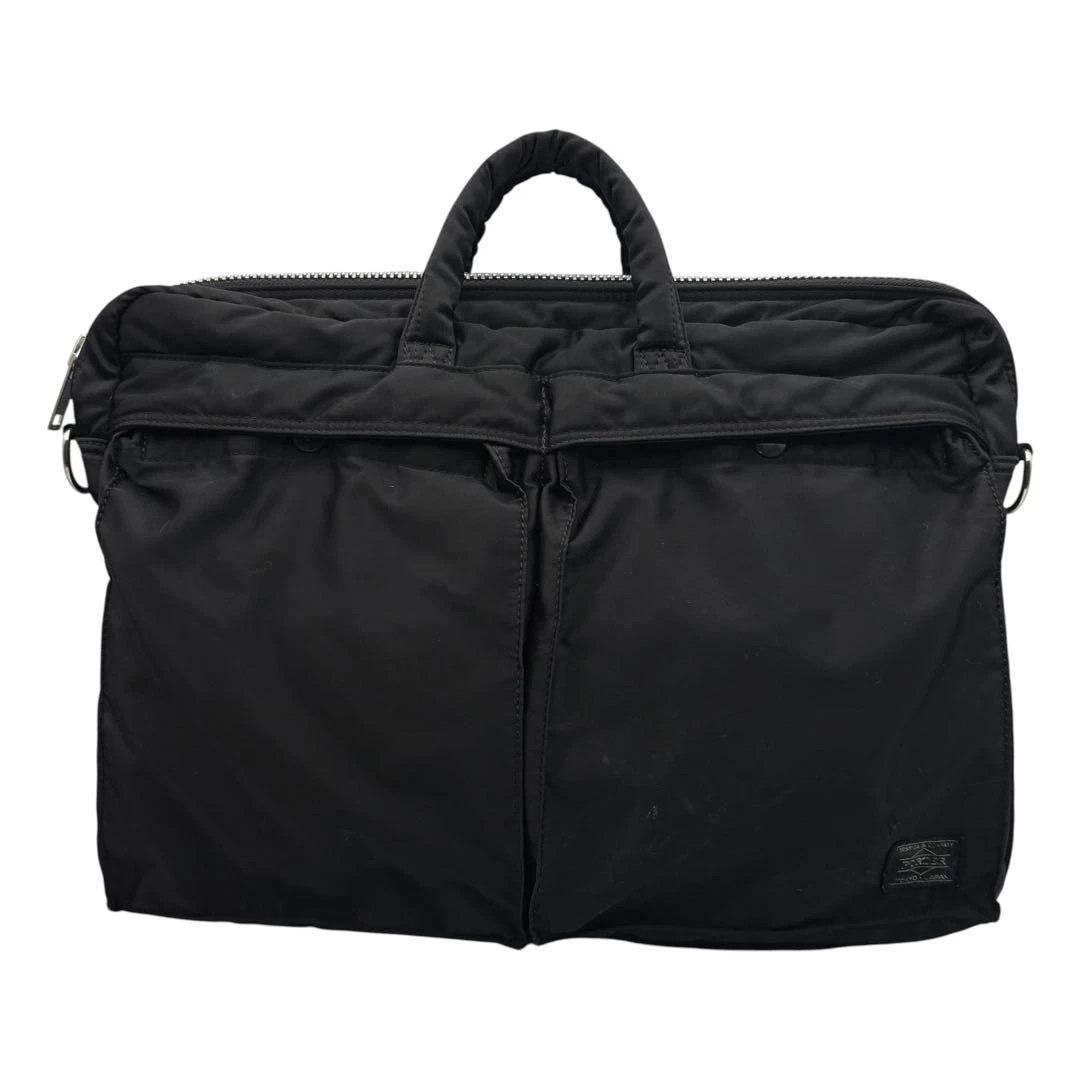 PORTER Yoshida TANKER Aktentasche schwarz Nylon orange Futter A4 Businesstasche Japan