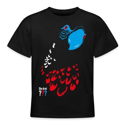 Die Drei Fragezeichen Haustier Blacky Blackbeard Teenager T-Shirt