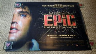 Epic Quad Poster Original Cinema Quad Movie Poster Elvis 30x40 Inches