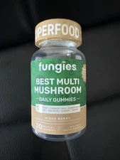Fungies Best Multi Mushroom Gummies Superfood Supplement Mixed Berry 30 Count