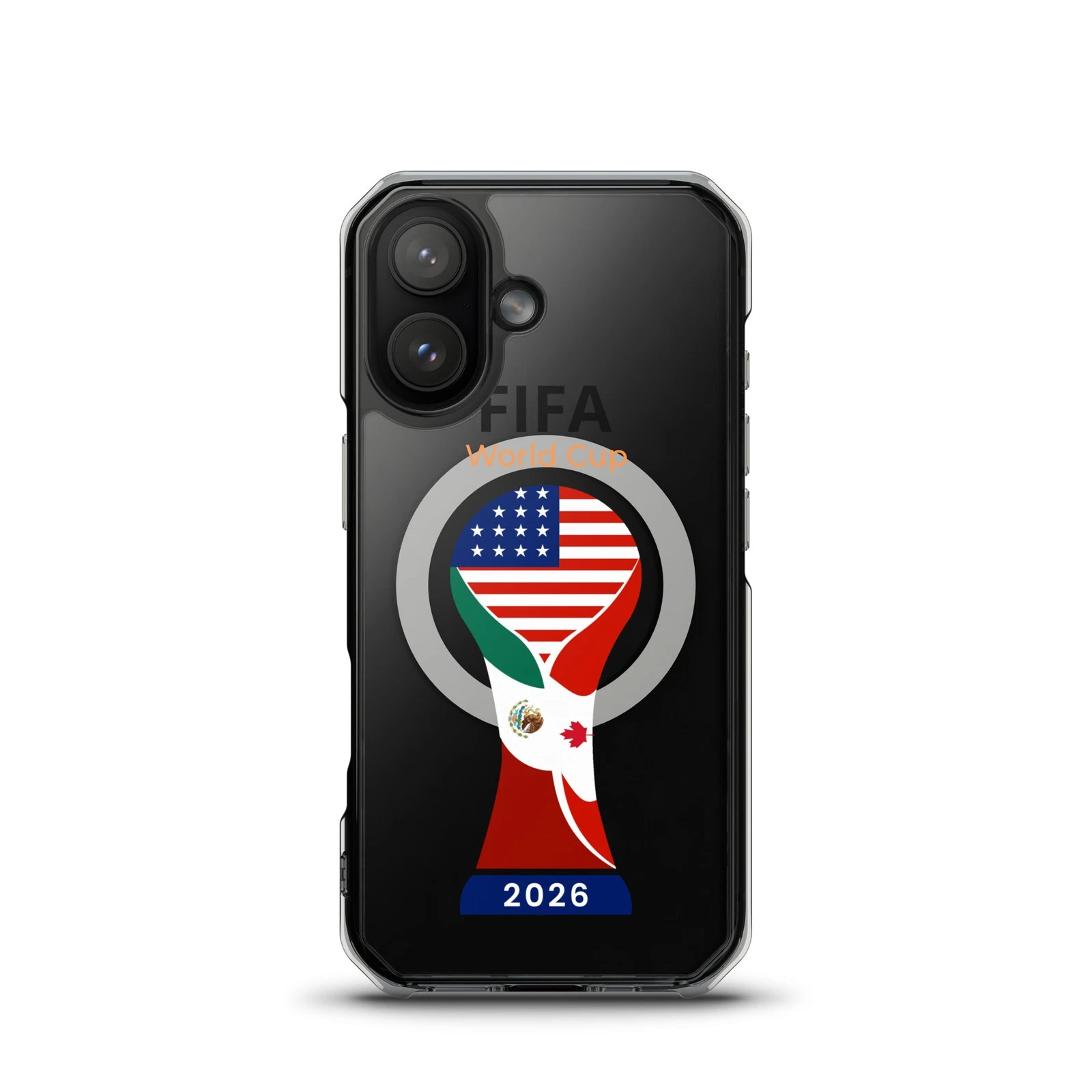 Soccer World Cup 2026 MagSafe® clear case for iPhone®