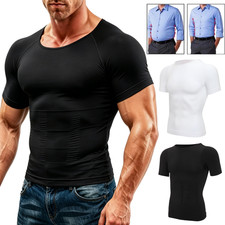 1/2/3 Pack Men Compression Slimming Body Shaper Tummy Control Workout Tank Tops