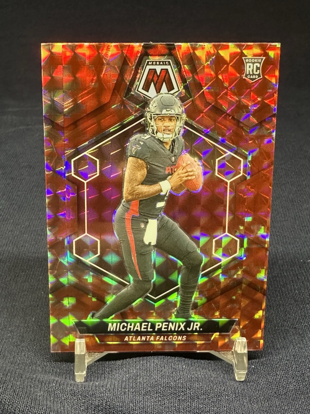 2024 Panini Mosaic - Rookies Michael Penix Jr. #308 Red Camo Mosaic
