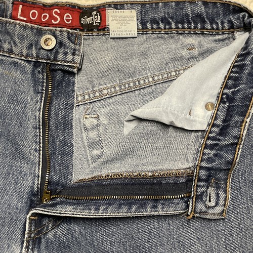 Vintage 90s Levi’s Silver Tab “Loose” Medium Wash Jeans Size 34x34 Made in USA by Levi's, Size M, $49.99 - Photo 13