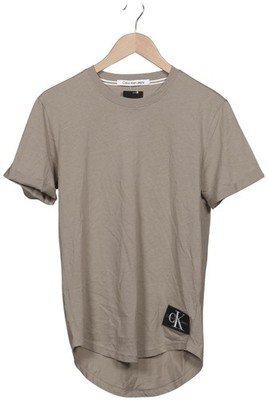 Calvin Klein Jeans T-Shirt Herren Oberteil Shirt Sportshirt Gr. M Beige #2n0pri8