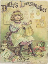 Antique 9" Dolly's Dressmaker Doll Patterns