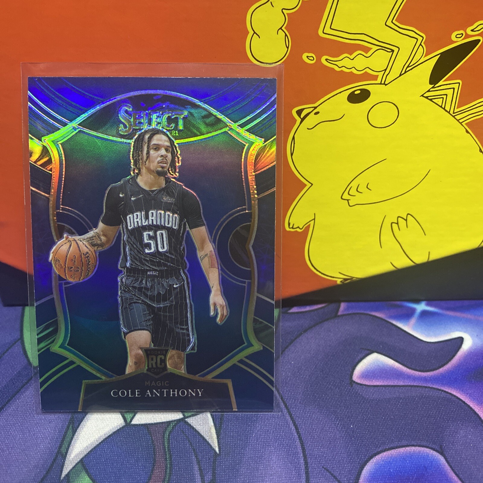 2020-21 NBA Select Cole Anthony Concourse Blue Silver Prizm #75 F